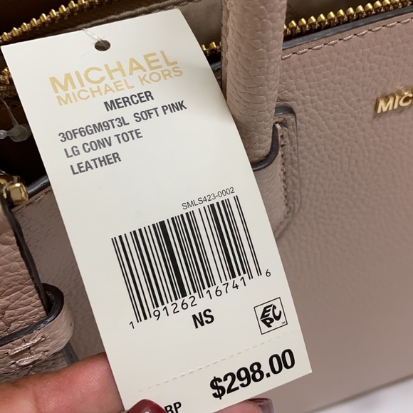 Michaels Kors Mercer Leather crossbody soft pink - Picture 10 of 10